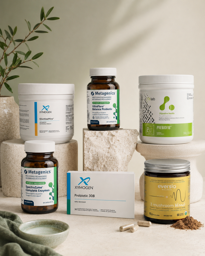 Metagenics UltraFlora Balance Probiotic, Xmogen GlutAloeMine, Xmogen Probiotic 30B - Optimum Mind & Movement Collective