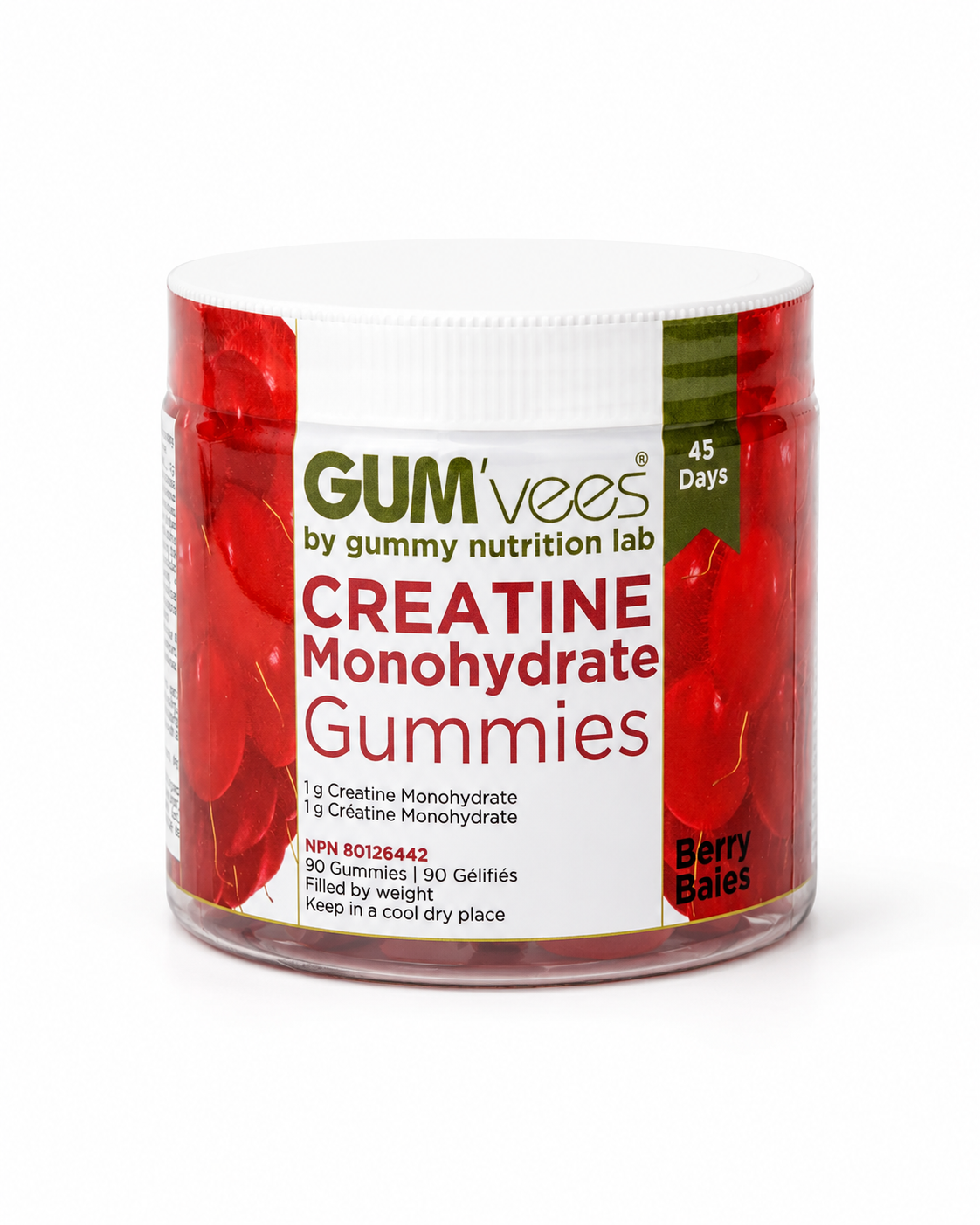 Creatine Gummies - Jar of 90 Gummies