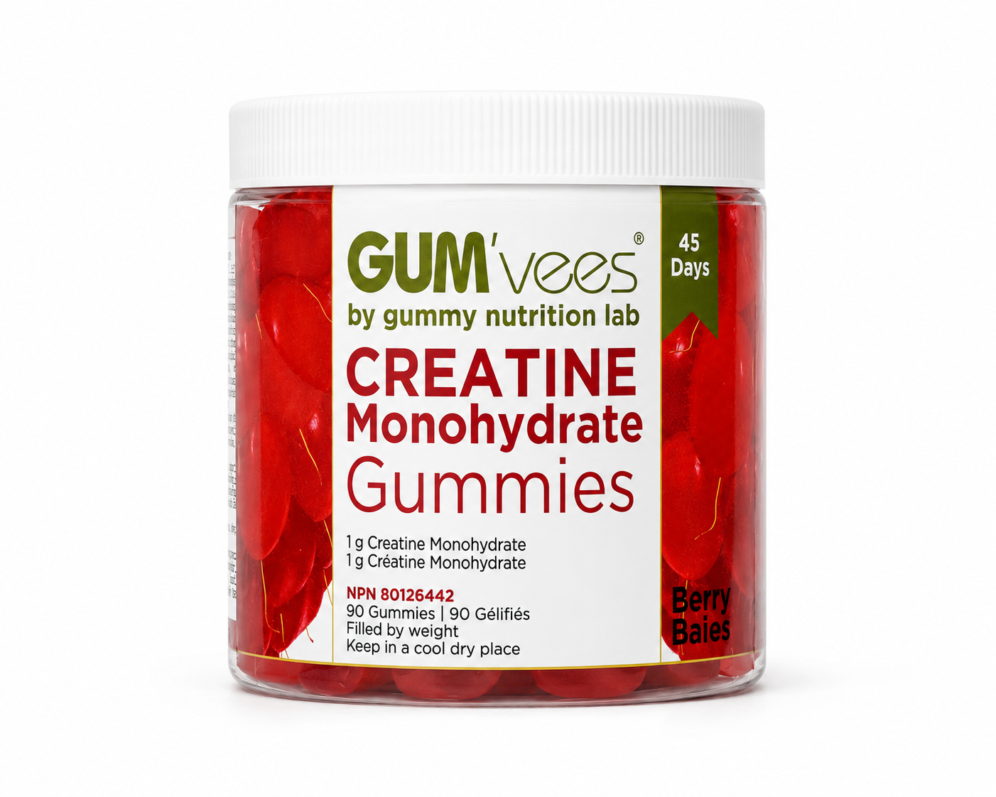 Creatine Gummies - Jar of 90 Gummies