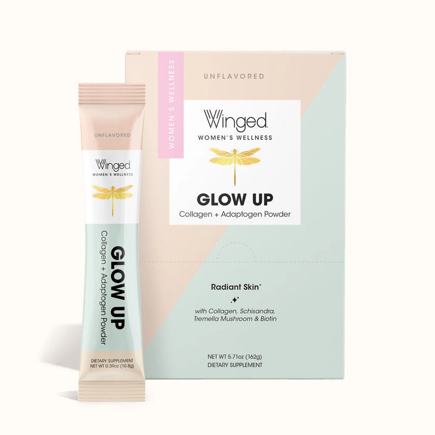 Glow Up Collagen & Stress Powder - Travel Packs (Unflavored)