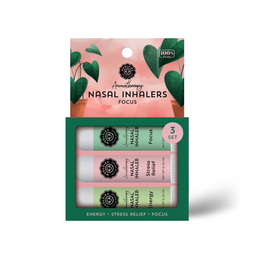 Focus Aromatherapy Set of 3 Nasal Inhalers